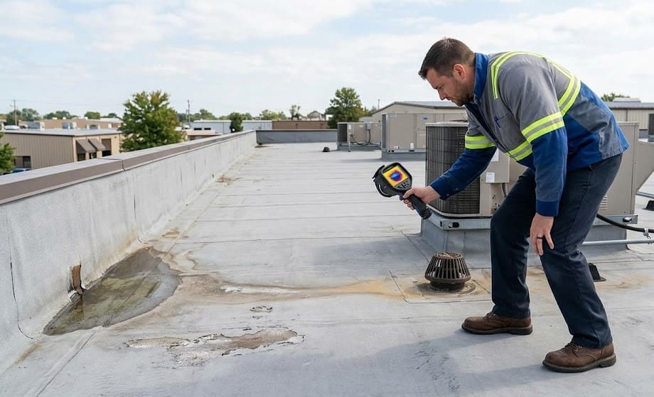 How Do You Know When a Flat Roof Leak Needs Professional Repair in Salesville, OH?