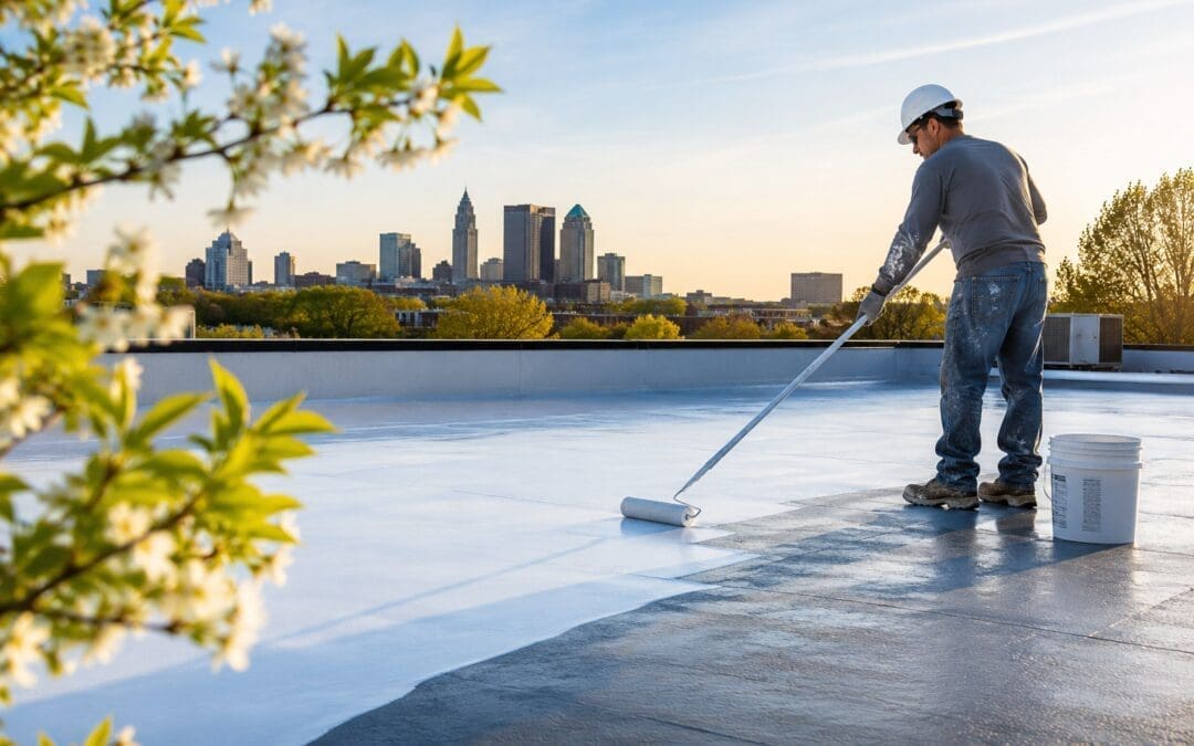 Commercial Roof Coating in Columbus, OH: Why Spring Is the Best Time to Restore a Flat or Low-Slope Roof